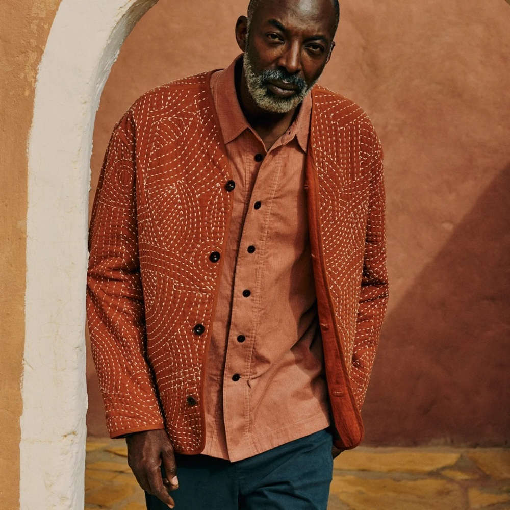 Toast hand embroidered kantha relaxed jacket - Picture 4 of 7